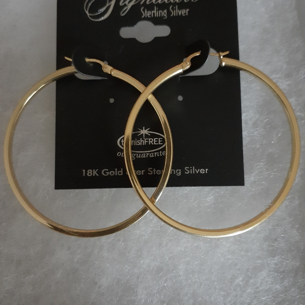 Signature sterling silver earrings